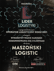 Logistics Leader in the 2021 Logistics Operator of the Year Research Program