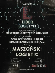 Logistics Leader in the research program Logistics Operator of the Year 2021