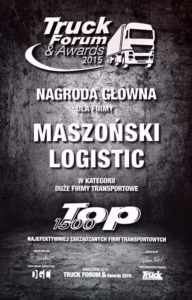 Top 1500 – Najefektywniej Zarządzanych Firm Transportowych