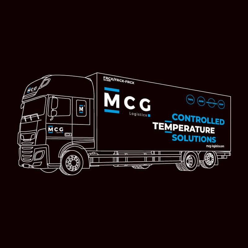 Camion frigorifique avec hayon élévateur MCG Logistics